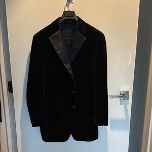 Black Velvet Sport Coat Men's blazer Jacket
